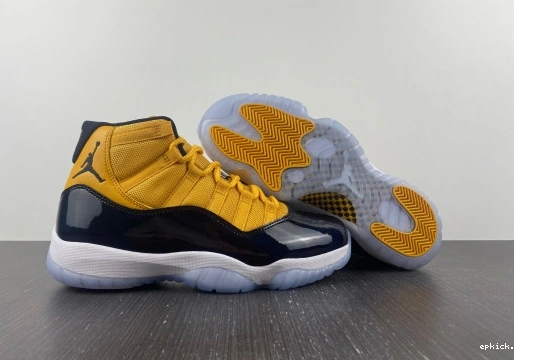 Rep EP AJ11 black Air and Jordan yellow 11 0322